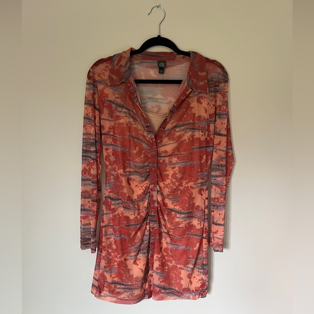 Tie-Dye Dress with Slip